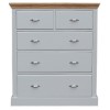 Special 36" Chest of Drawers with fluted sides and Oak Top 